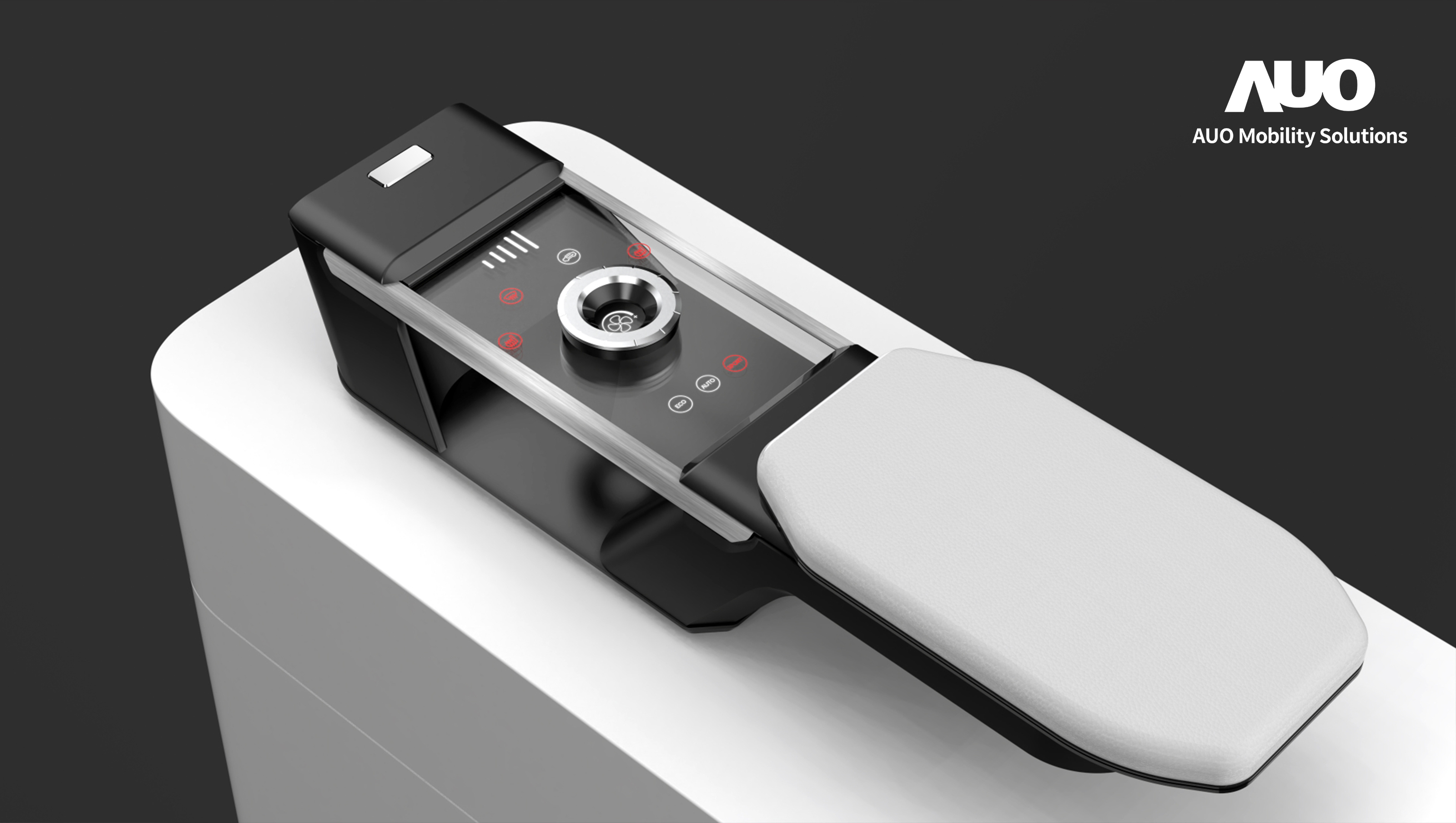 jinnian金年会智慧行动全新发表INVISY隐形科技系列，CrystalSense Console以最简约的机构设计，提供直觉控制的主动触觉回馈与压力感测，并且动态呈现、仅在需要时显示，打造未来座舱的极致互动体验。