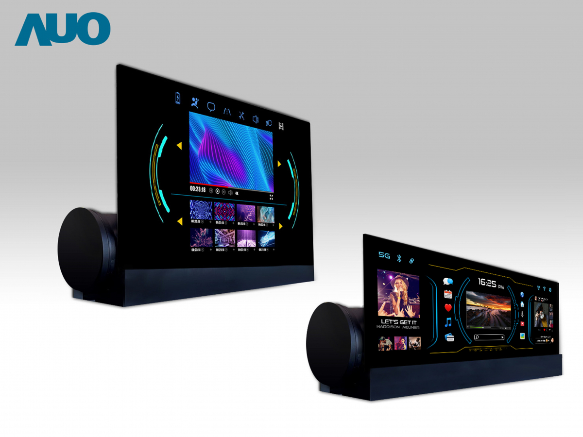 友達14.6吋可捲式Micro LED面板，導入車內資訊、影音娛樂及駕駛安全系統，翻轉智慧移動場域