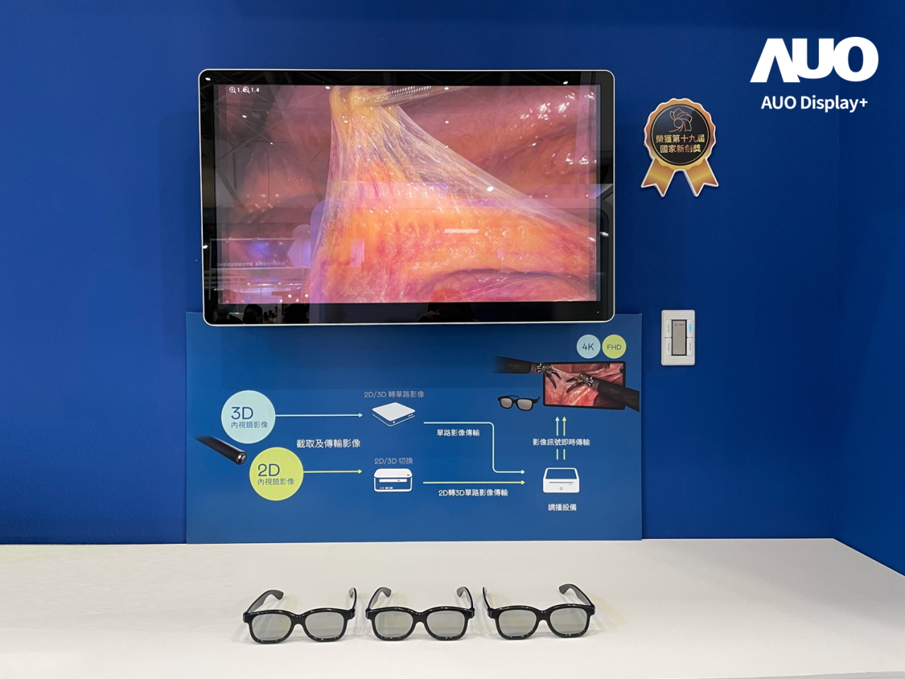 達擎寬視角3D醫療顯示器，協助醫護團隊成員於手術進行時，皆能看到一致性的3D影像，提高溝通效率，使手術更精準、快速完成達擎寬視角3D醫療顯示器，協助醫護團隊成員於手術進行時，皆能看到一致性的3D影像，提高溝通效率，使手術更精準、快速完成