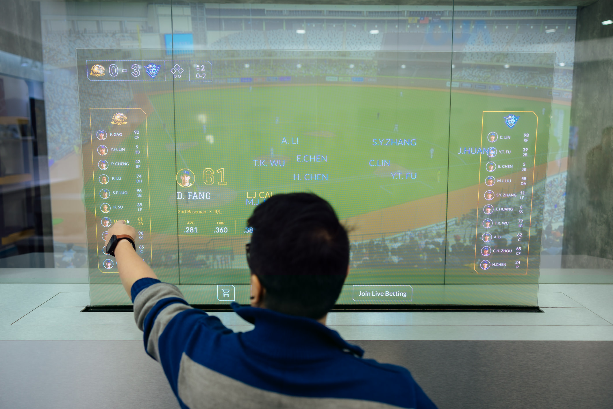 The 64-inch Sports AR Solution is designed for live sports venues, seamlessly integrating real-time game data with interactive content. Leveraging the transparent Micro LED display, spectators can view live action while instantly accessing player stats and event information on the screen, creating a personalized, immersive experience that enhances audience engagement.
